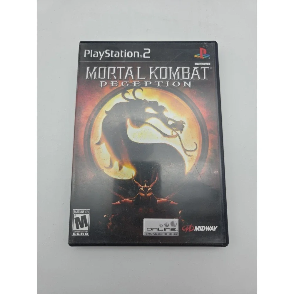 Mortal Kombat Deception Sony PlayStation 2 Video Game with Complete Manual